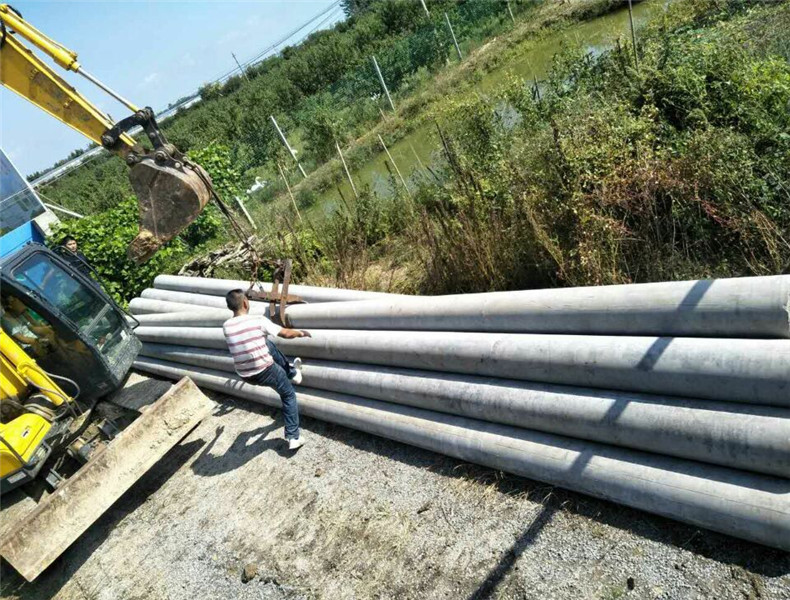 河南三门峡15米270/350大弯矩电杆25根根部法兰带基础钢筋笼子